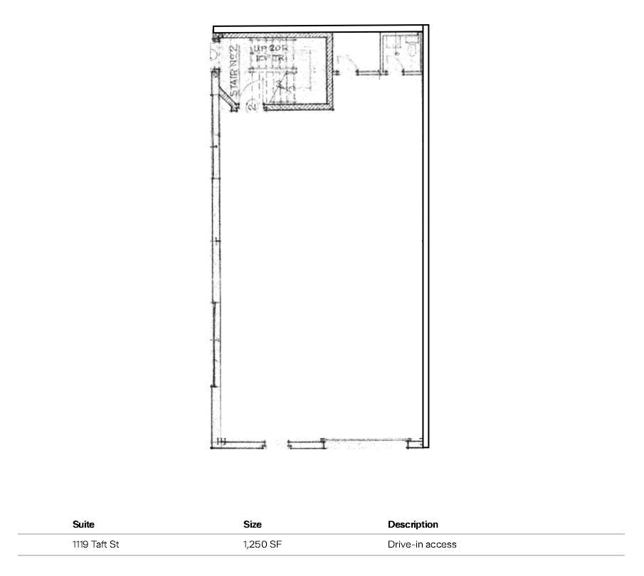 1101-1143 Taft St, Rockville, MD à louer Plan d’étage– Image 1 sur 1
