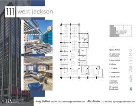 111 W Jackson Blvd, Chicago, IL à louer Plan d’étage– Image 1 sur 4