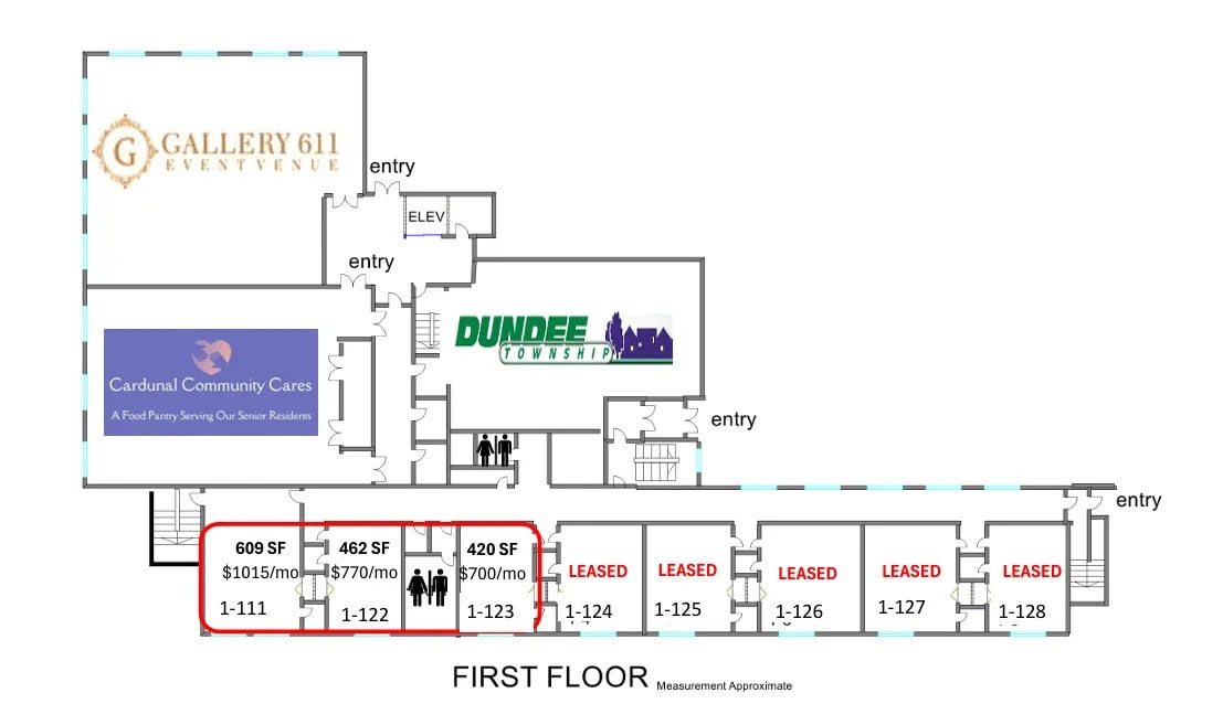 611 E Main St, East Dundee, IL à louer Plan d’étage– Image 1 sur 1