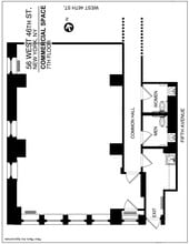 56 W 45th St, New York, NY à louer Plan d’étage– Image 1 sur 1