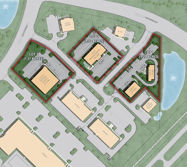 AmeriPlex Land 3 Lots portefeuille de 3 biens à vendre sur LoopNet.fr - Aérien – Image 2 sur 11