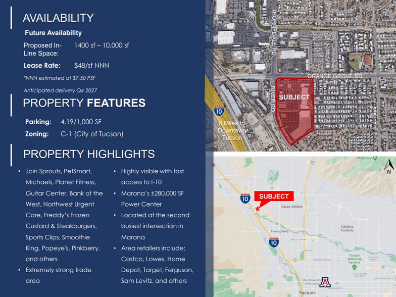 3682 W Orange Grove Rd, Tucson, AZ à louer - Photo de l’immeuble – Image 2 sur 9
