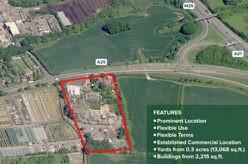 Main Road, Sundridge à louer - Aérien – Image 3 sur 3