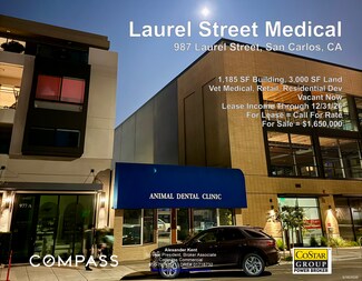 Plus de détails pour 987 Laurel St, San Carlos, CA - Local commercial à vendre