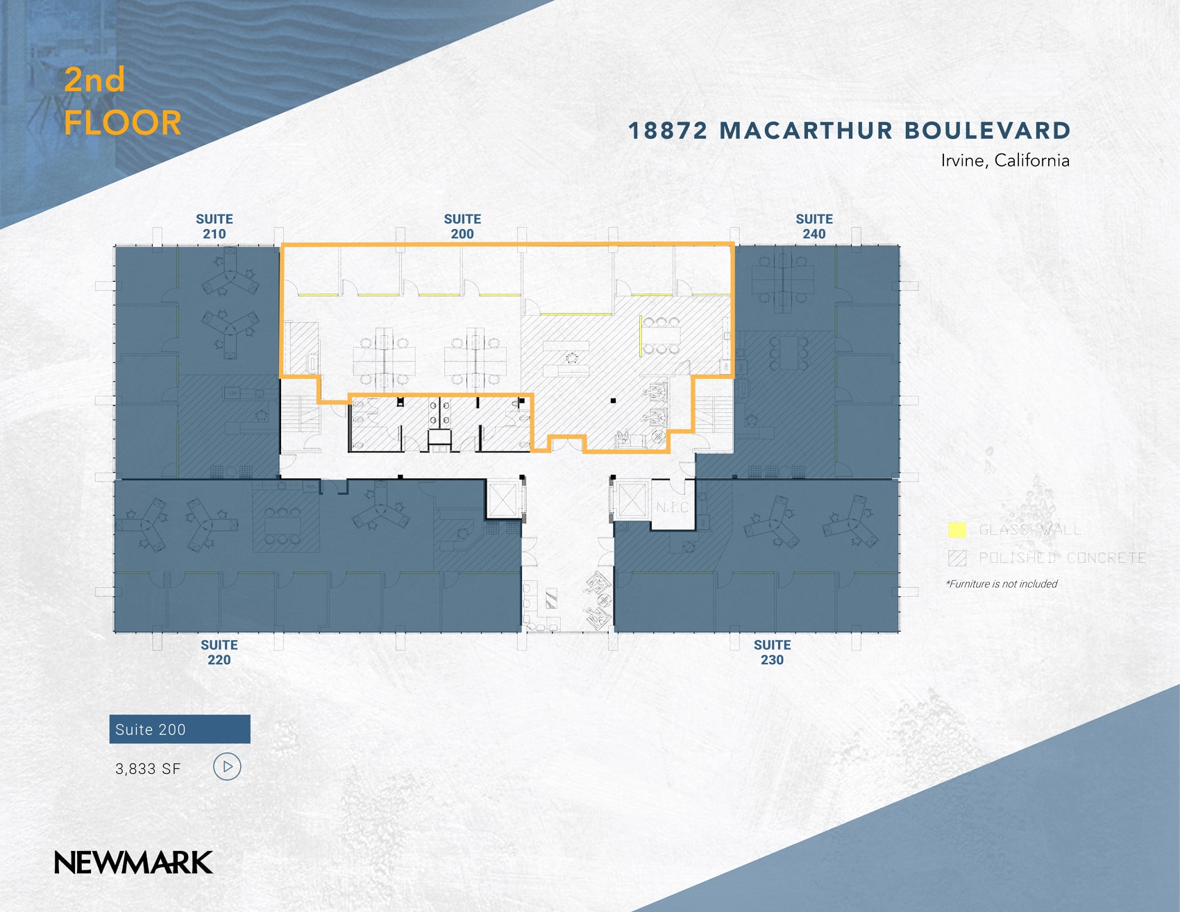 18952 MacArthur Blvd, Irvine, CA à louer Plan d’étage– Image 1 sur 1