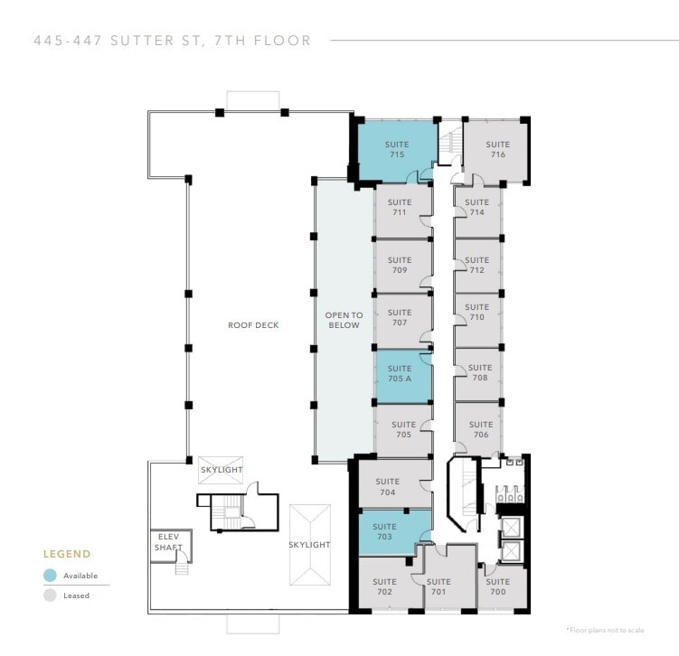 445-447 Sutter St, San Francisco, CA à louer Plan d’étage– Image 1 sur 1