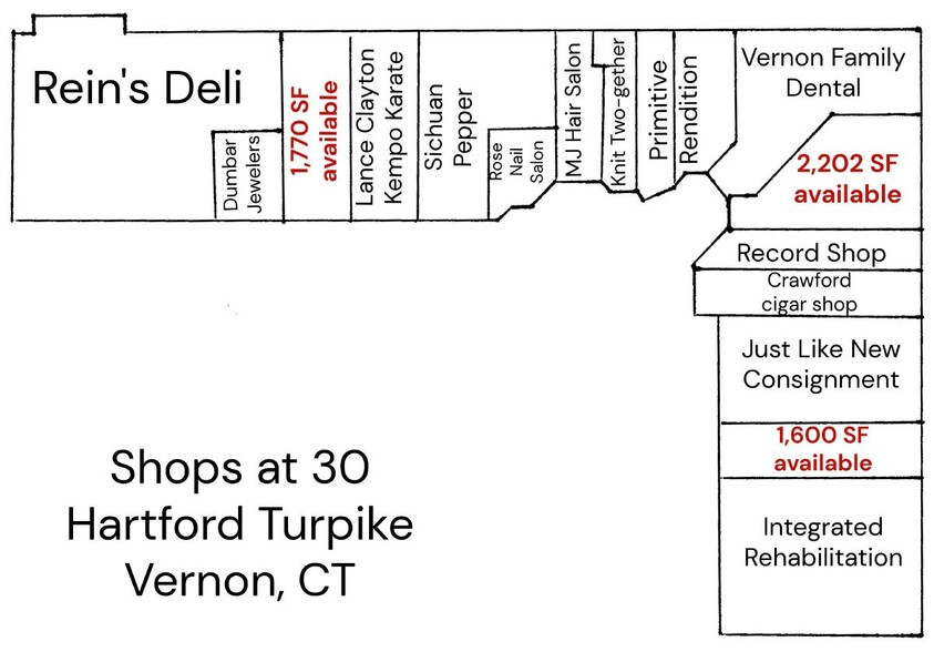 435 Hartford Tpke, Vernon, CT à louer - Plan d’étage – Image 2 sur 7
