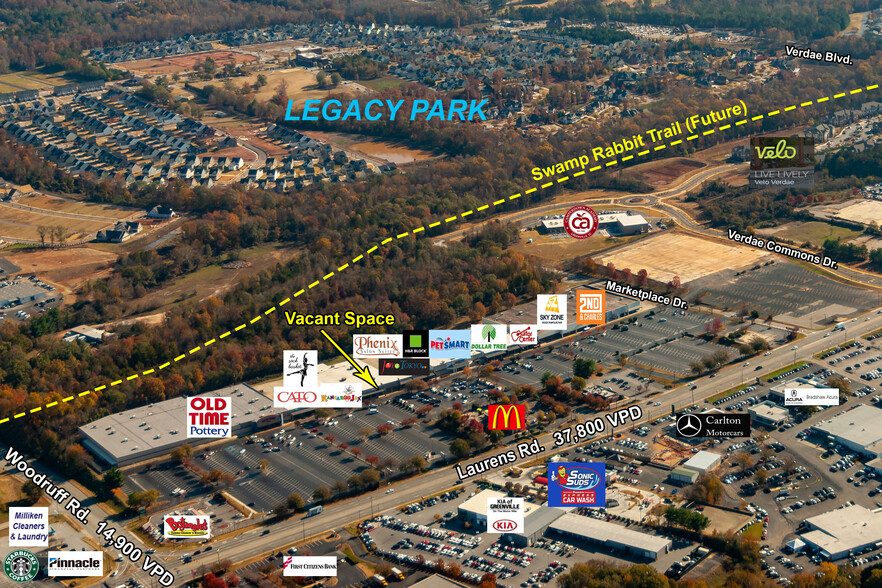 2425-2465 Laurens Rd, Greenville, SC à louer - Photo de l’immeuble – Image 1 sur 6