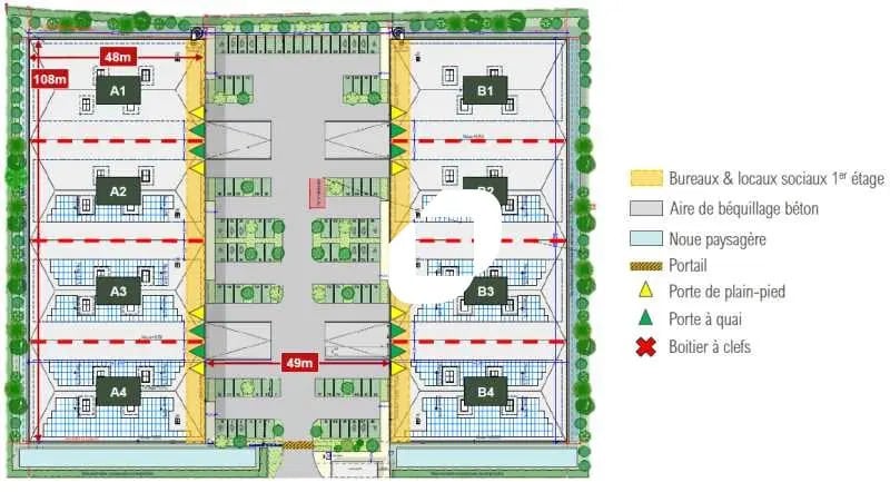 Local d’activités dans Mitry-Mory à louer - Plan d’étage – Image 2 sur 2
