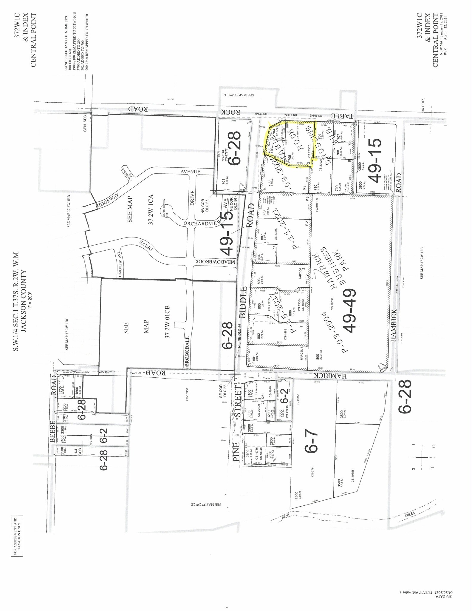 4251 Table Rock Rd, Medford, OR à vendre Plan cadastral– Image 1 sur 2