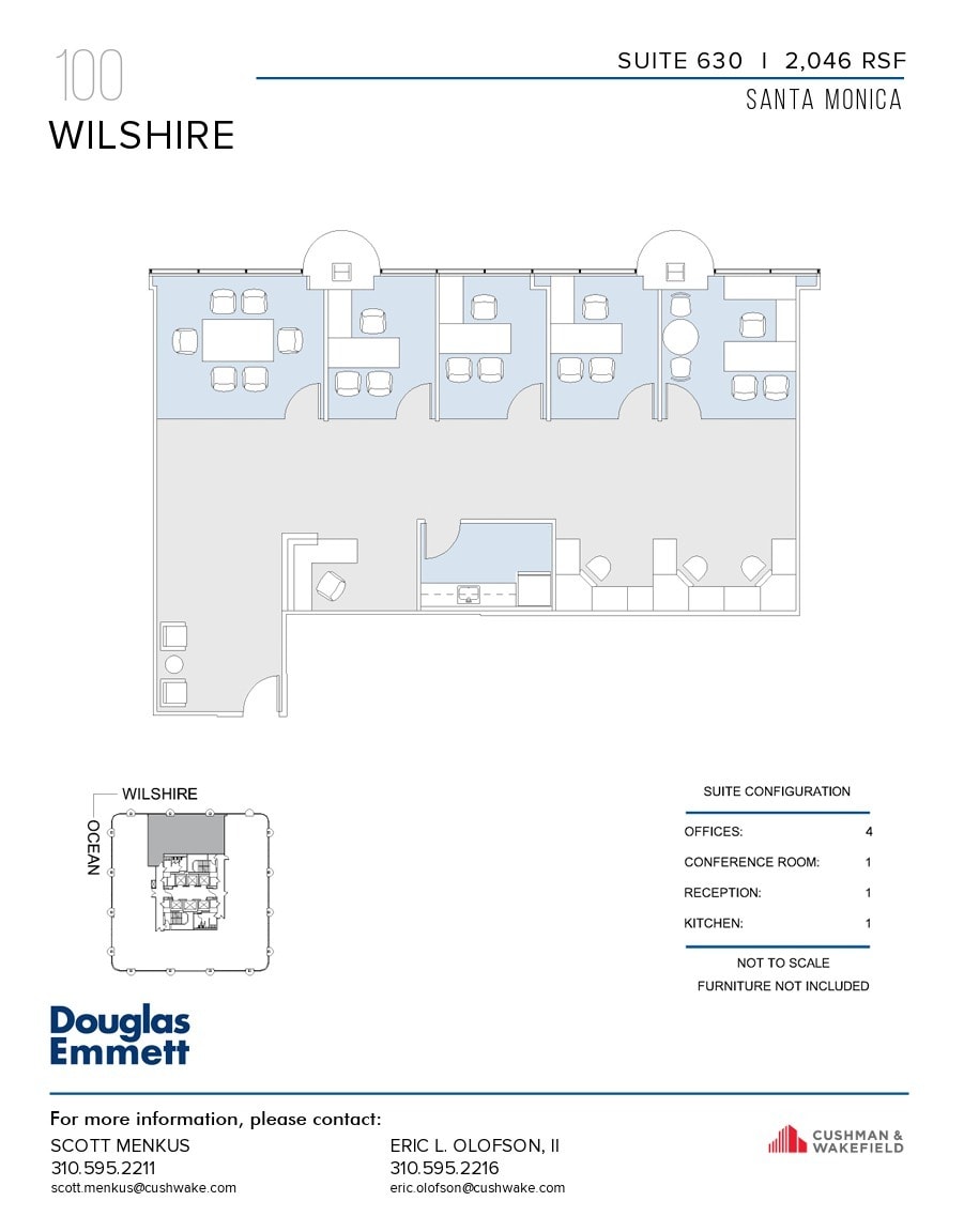 100 Wilshire Blvd, Santa Monica, CA à louer Plan d’étage– Image 1 sur 1