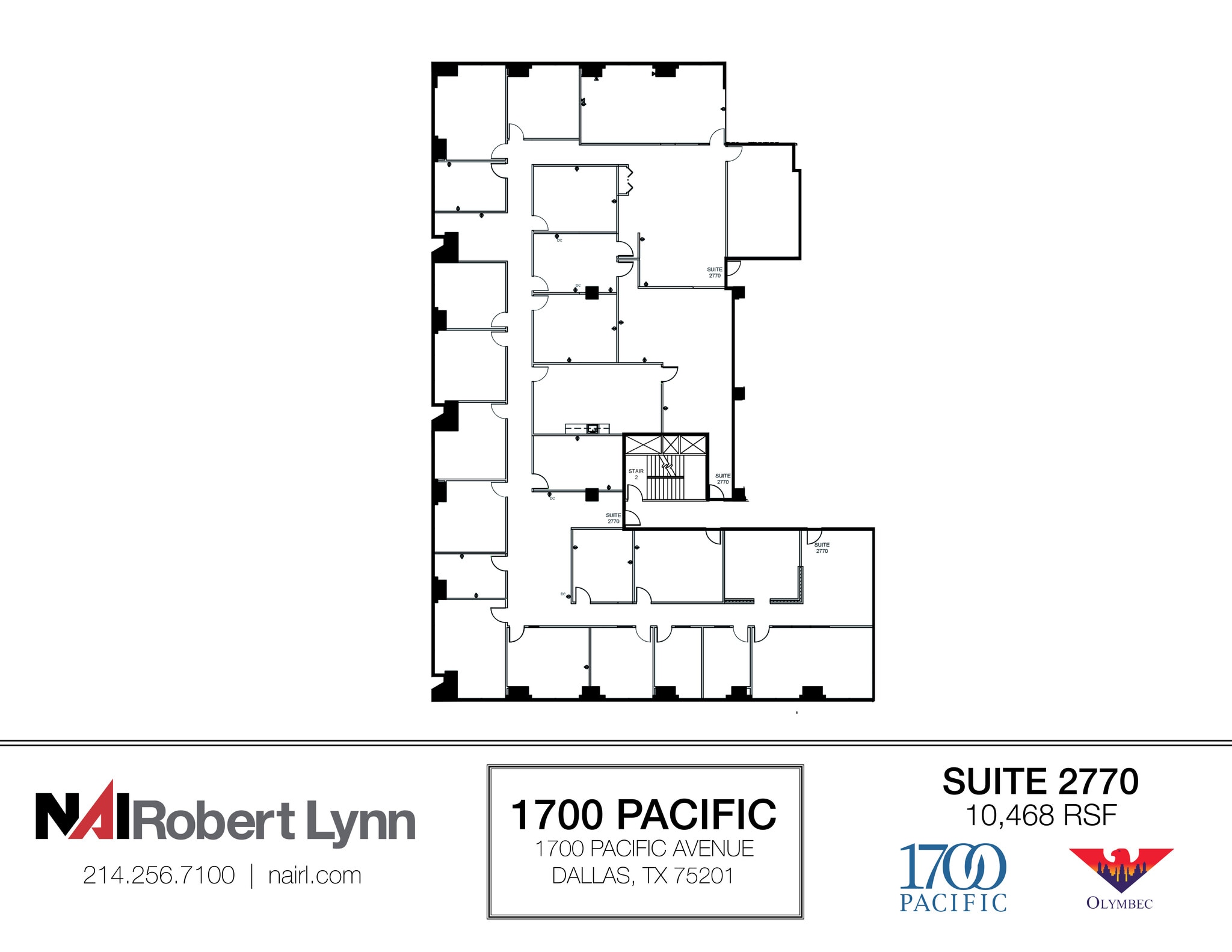 1700 Pacific Ave, Dallas, TX à louer Plan d’étage– Image 1 sur 1