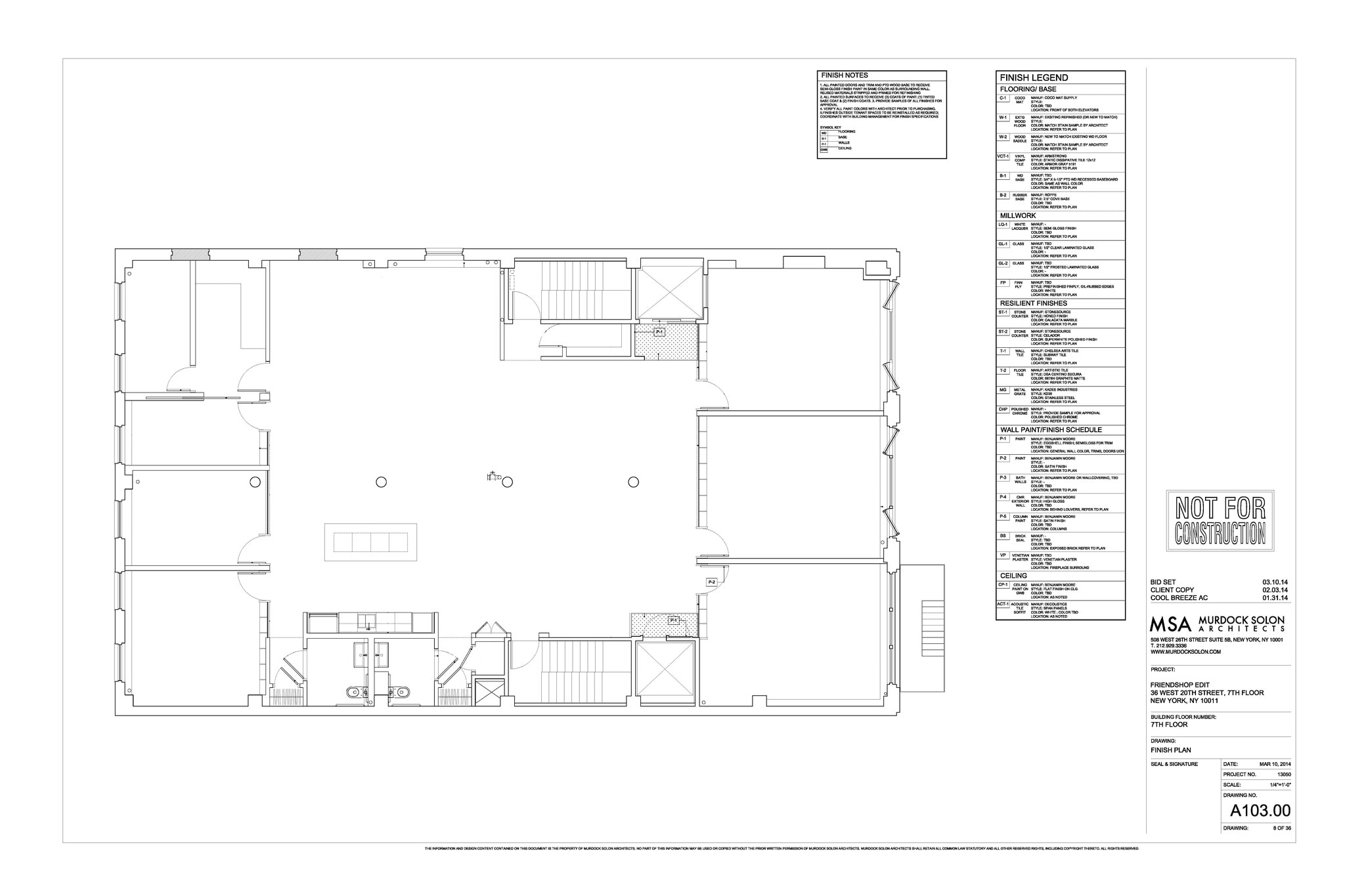 36 W 20th St, New York, NY à louer Plan d’étage– Image 1 sur 1