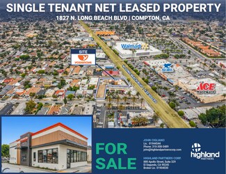 Plus de détails pour 1827 N Long Beach Blvd, Compton, CA - Local commercial à vendre