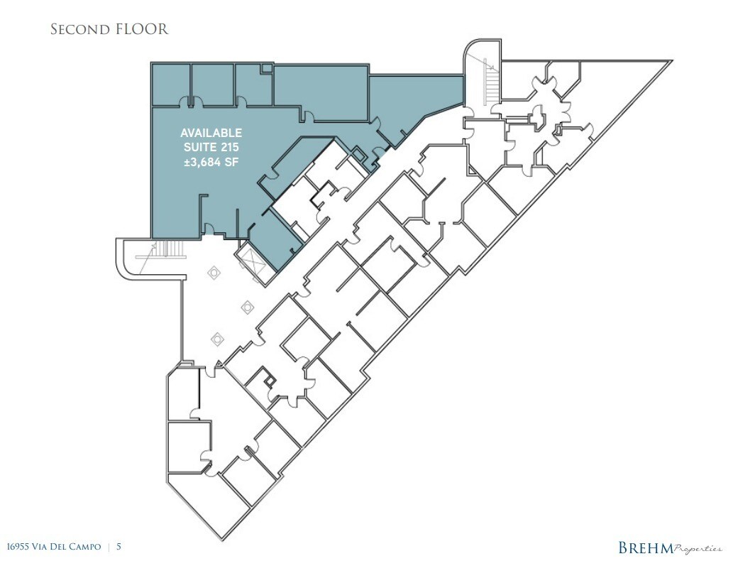 16955 Via del Campo, San Diego, CA à louer Plan d’étage– Image 1 sur 1