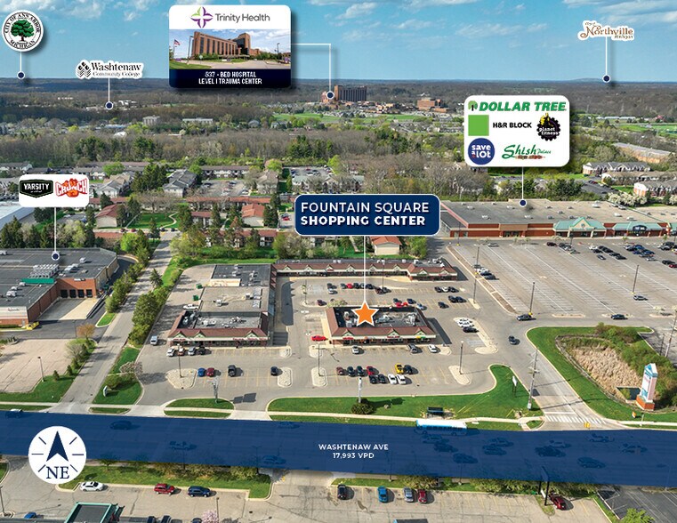 2864-2872 Washtenaw Ave, Ypsilanti, MI à vendre - Photo de l’immeuble – Image 2 sur 8
