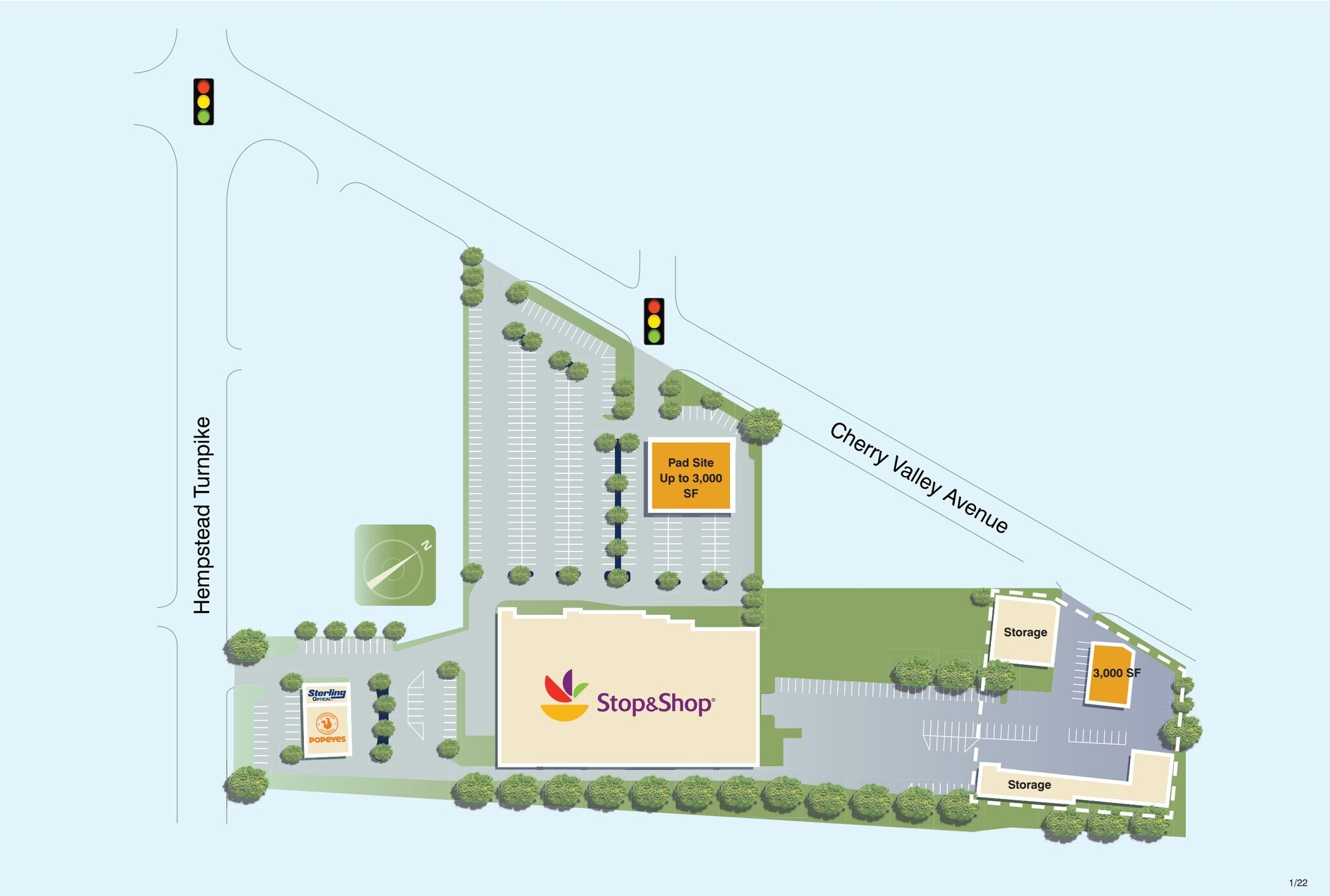 50 Cherry Valley Ave, West Hempstead, NY à louer Plan de site– Image 1 sur 2
