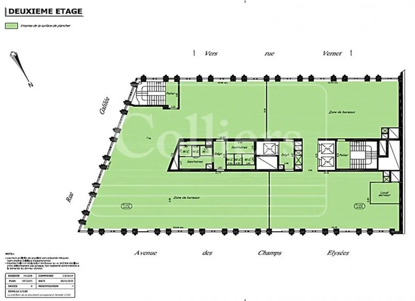 115-117 Avenue Des Champs Elysées, Paris à louer - Plan d’étage – Image 2 sur 3