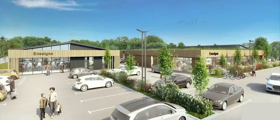 Local d’activités dans Valliquerville à louer - Photo de l’immeuble – Image 1 sur 5