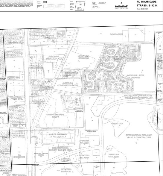 3050 Aventura Blvd, Aventura, FL à louer - Plan cadastral – Image 2 sur 2