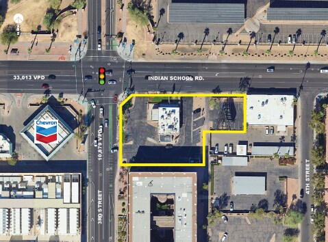 301 E Indian School Rd, Phoenix, AZ à louer - Aérien – Image 2 sur 2