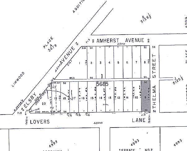 4555 W Lovers Ln, Dallas, TX à vendre - Plan cadastral – Image 3 sur 7