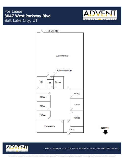 2963-3047 W Parkway Blvd, Salt Lake City, UT à louer Plan d’étage– Image 1 sur 1