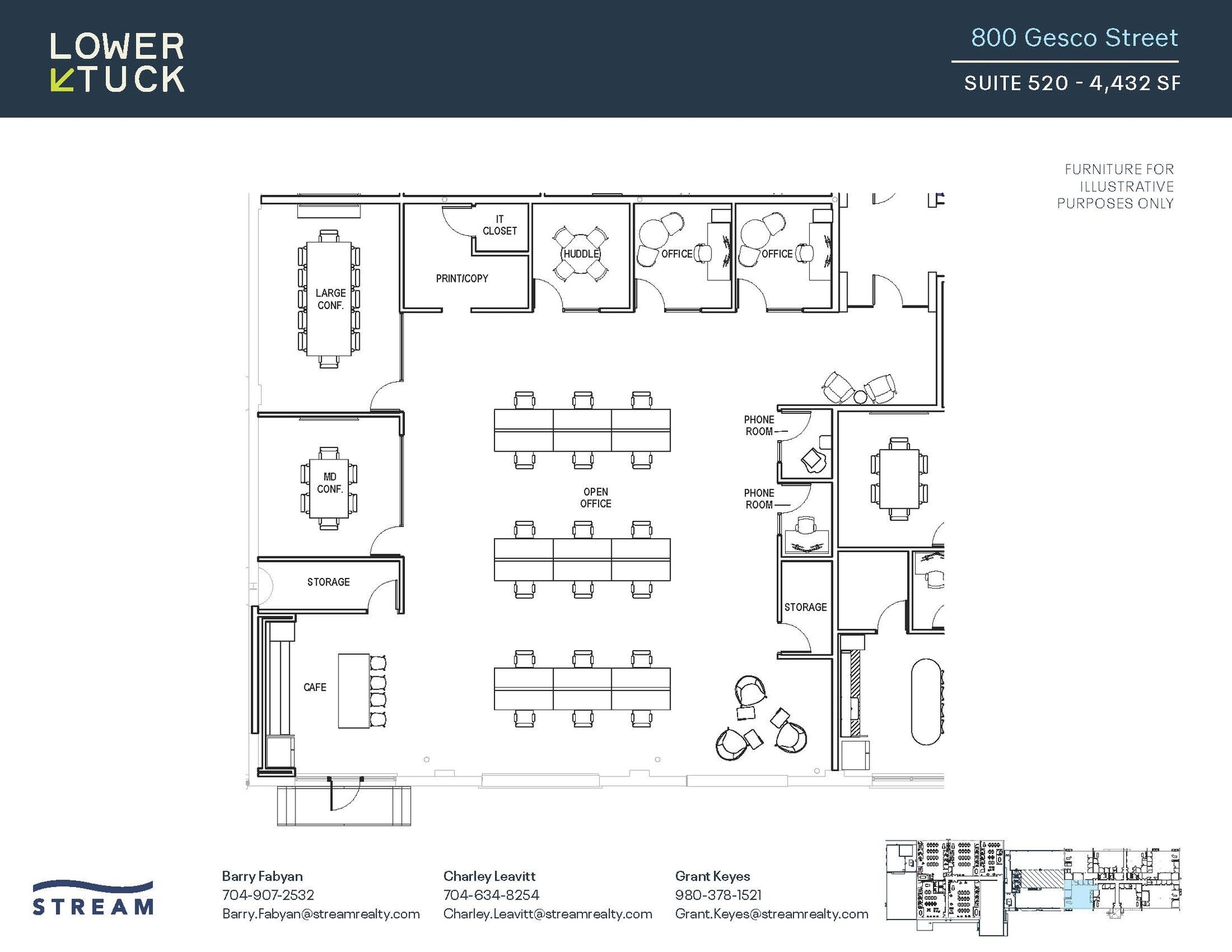 800 Gesco St, Charlotte, NC à louer Plan d’étage– Image 1 sur 1