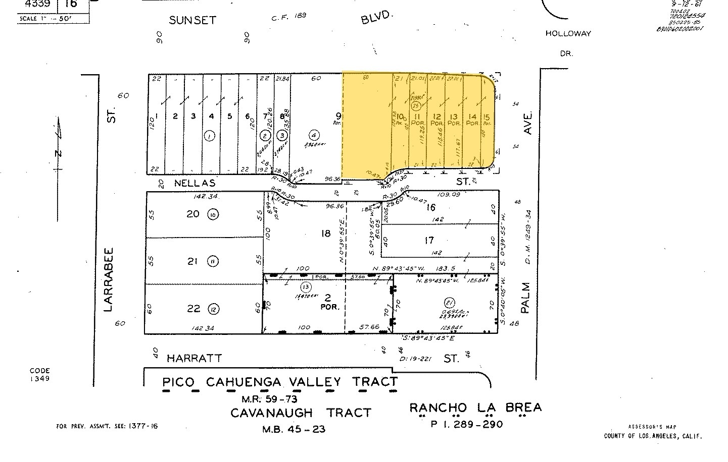 8800 W Sunset Blvd, West Hollywood, CA à louer Plan cadastral– Image 1 sur 20