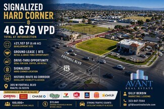 Plus de détails pour 305 Foothill Blvd, Rialto, CA - Terrain à louer