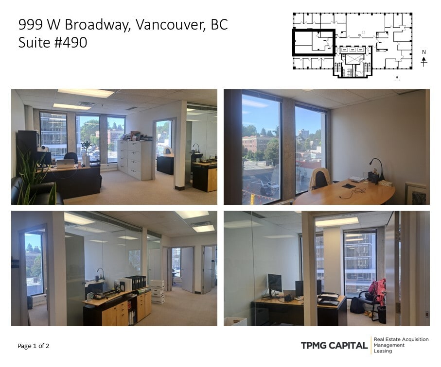 999 W Broadway, Vancouver, BC à louer Photo intérieure– Image 1 sur 2