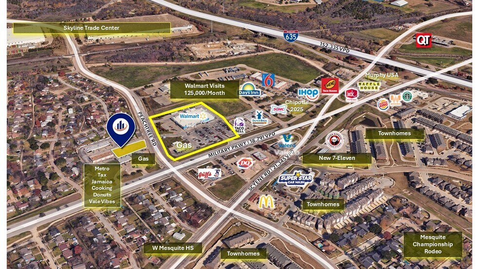 205 N Peachtree Rd, Mesquite, TX à vendre - Photo de l’immeuble – Image 1 sur 3