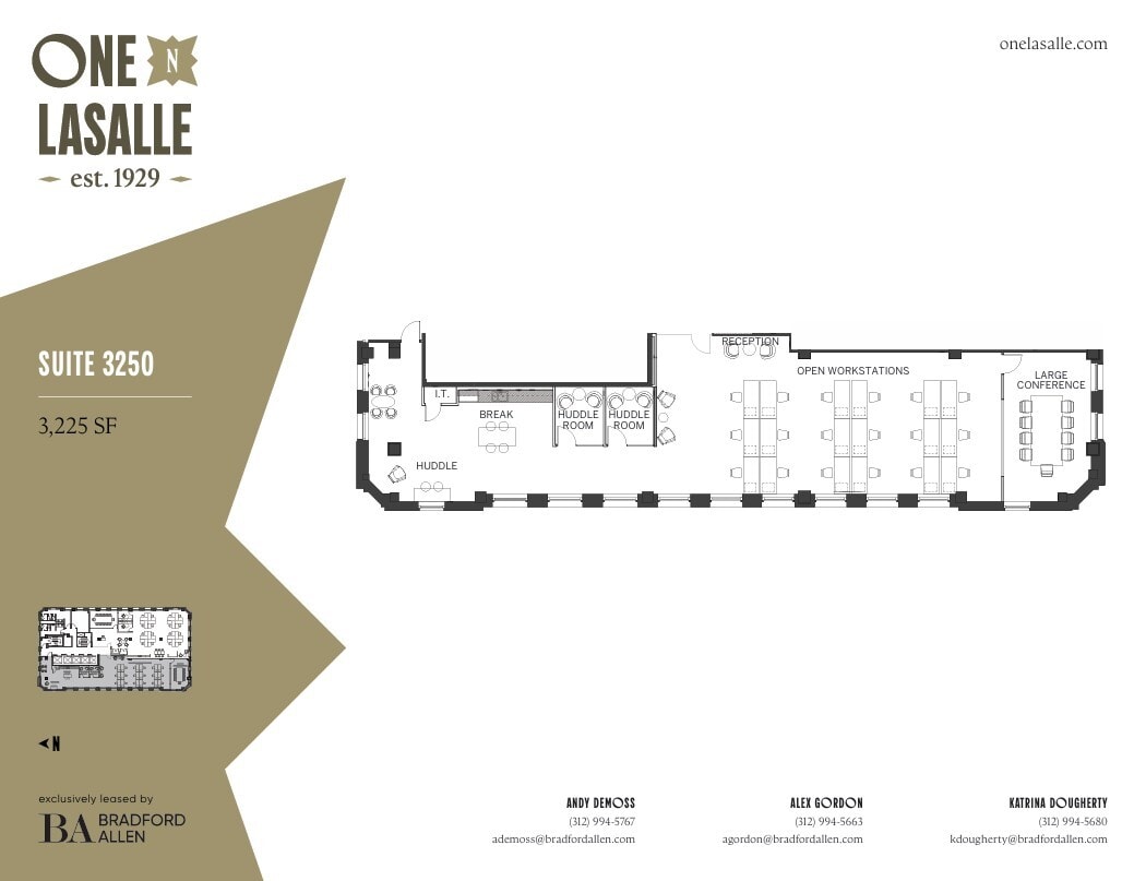 1 N LaSalle St, Chicago, IL à louer Plan d’étage– Image 1 sur 1