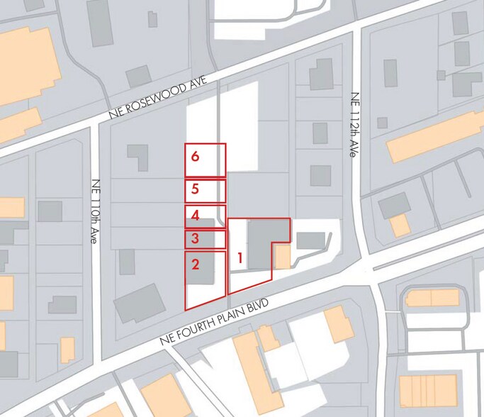 11012 - 11014 NE Fourth Plain Blvd portefeuille de 4 biens à vendre sur LoopNet.fr - Photo de l’immeuble – Image 2 sur 3