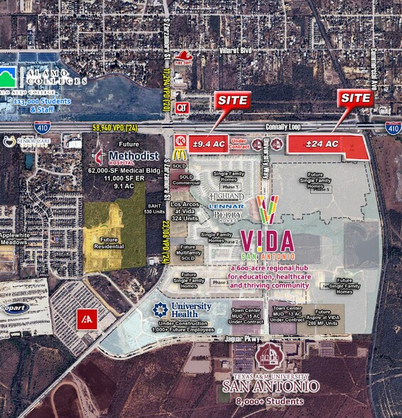 Loop 410 South, San Antonio, TX à vendre - Plan de site – Image 2 sur 3