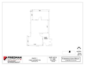 21800 Haggerty Rd, Northville, MI à louer Plan d’étage– Image 1 sur 2