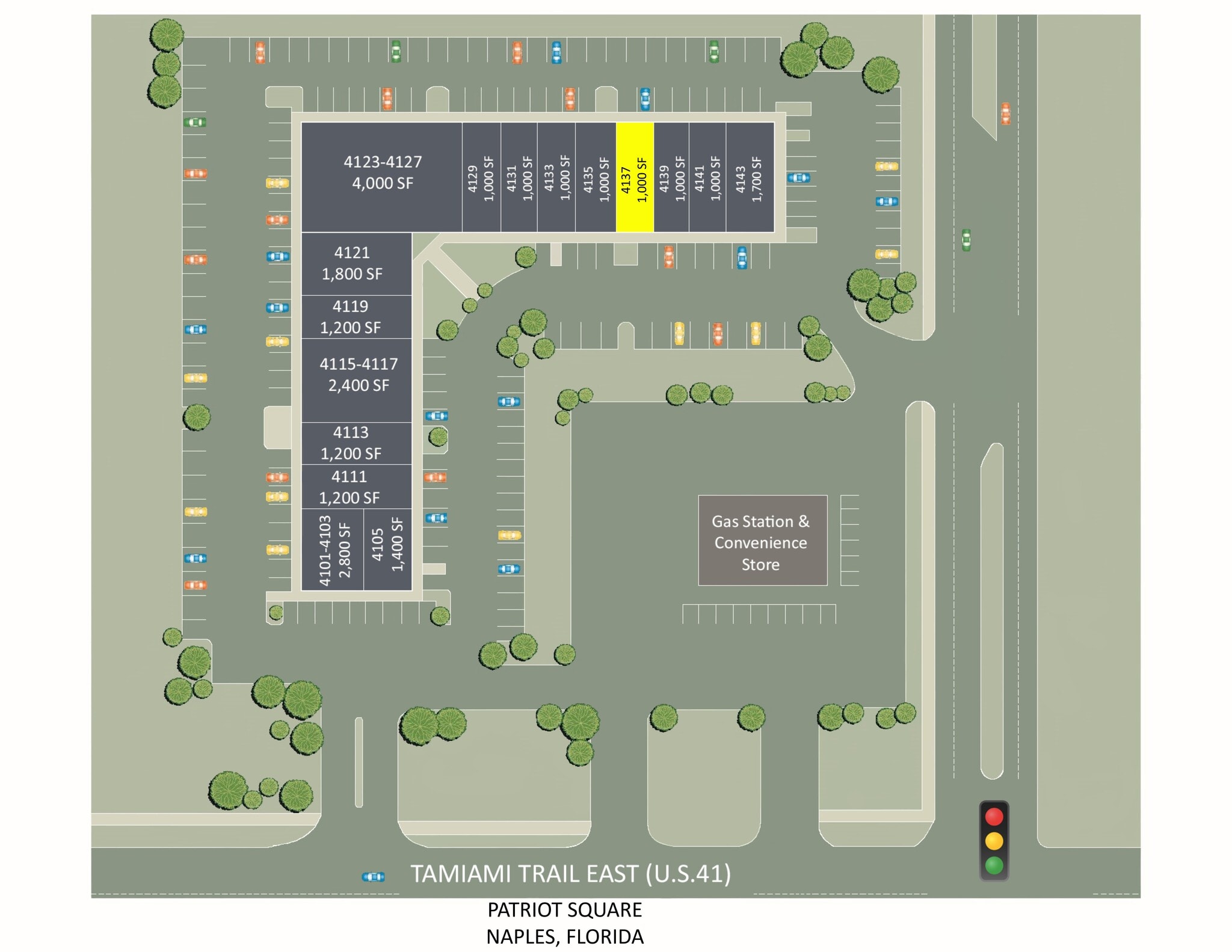 4101-4143 Tamiami Trl E, Naples, FL à louer Plan de site– Image 1 sur 1