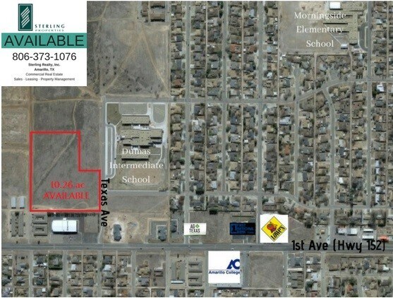 Texas Ave, Dumas, TX à vendre - Plan de site – Image 1 sur 3