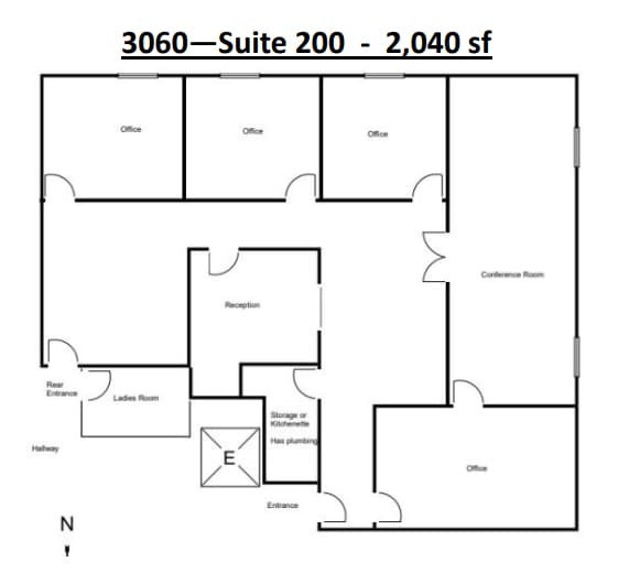 3060-3080 Ogden Ave, Lisle, IL à louer Plan d’étage– Image 1 sur 1