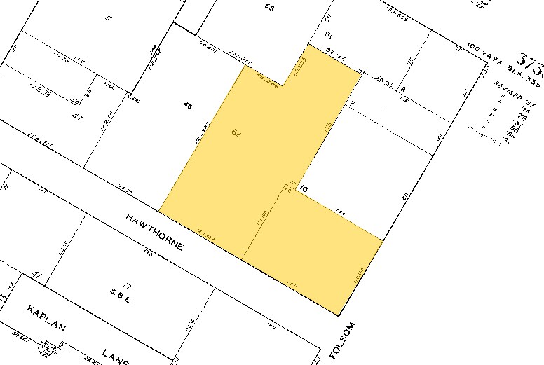 75 Hawthorne St, San Francisco, CA à louer - Plan cadastral – Image 2 sur 10