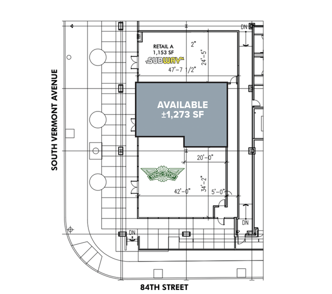 8300-8400 S Vermont Ave, Los Angeles, CA à louer - Plan d’étage – Image 3 sur 4