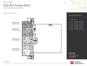 453-467 Forbes Blvd, South San Francisco, CA à louer Plan d’étage– Image 1 sur 1