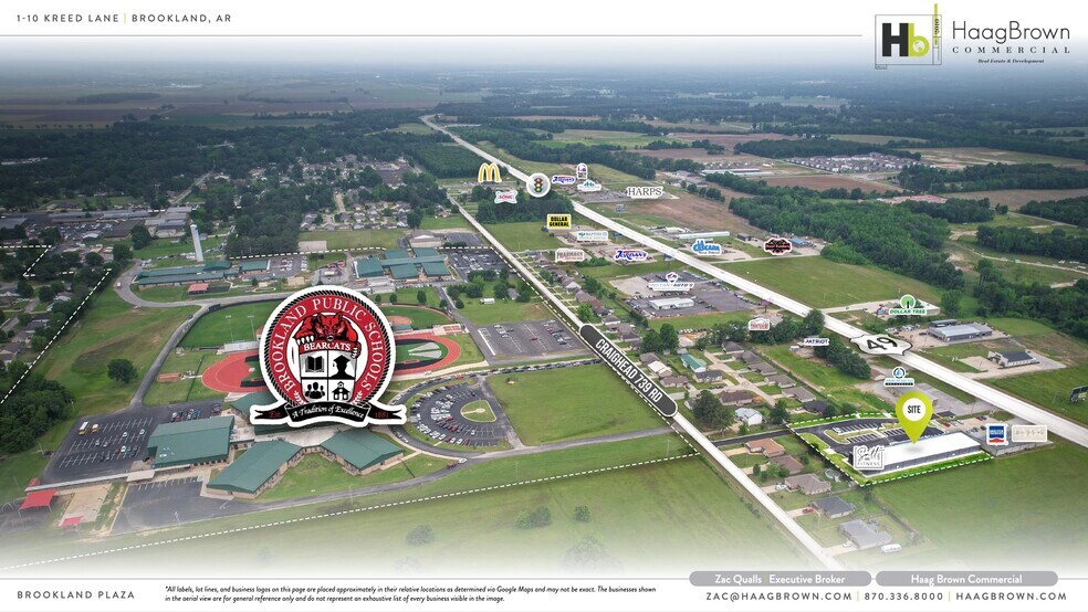 1 Kreed Lane, Brookland, AR à louer - Aérien – Image 3 sur 3