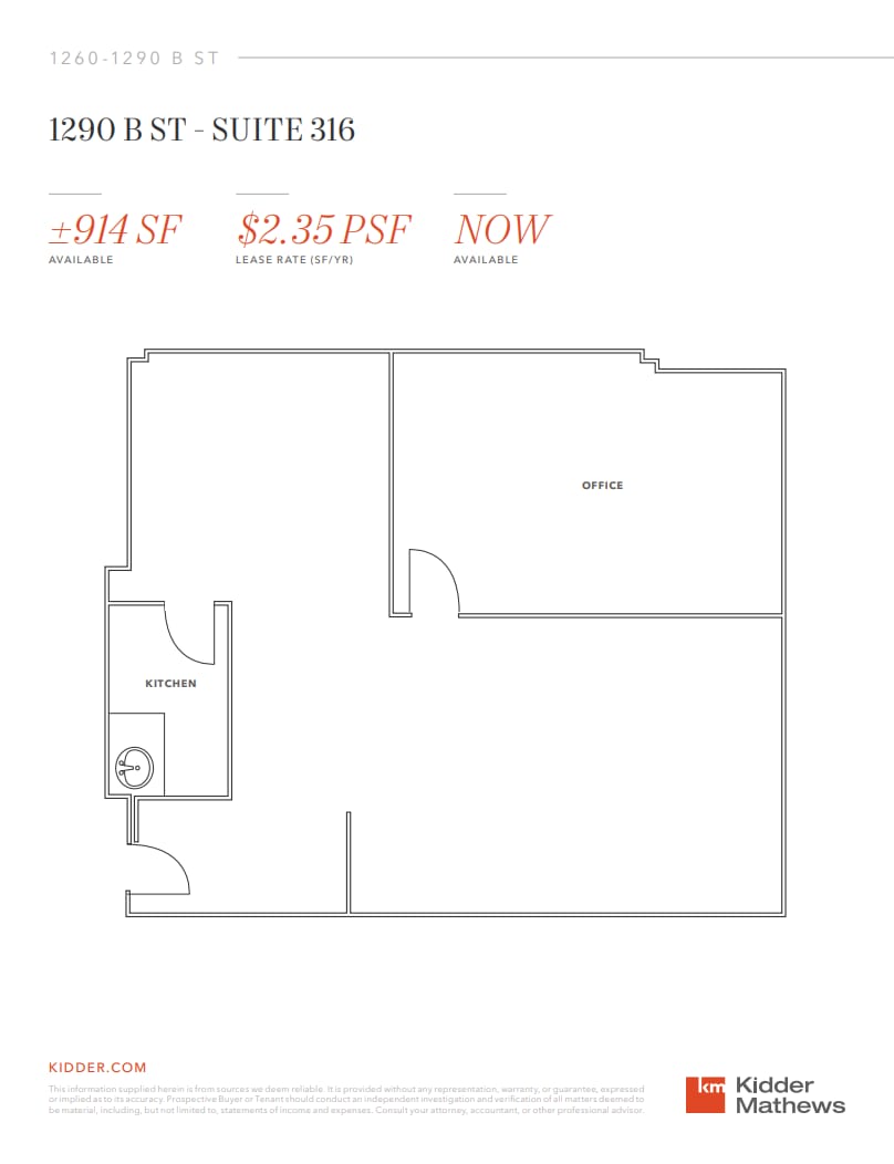1290 B St, Hayward, CA à louer Plan d’étage– Image 1 sur 1