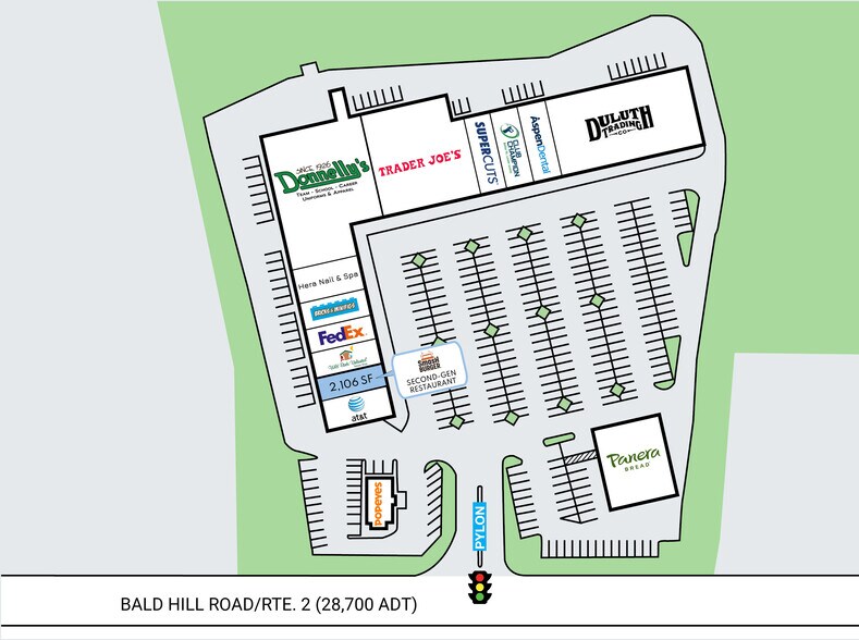 1000 Bald Hill Rd, Warwick, RI à louer - Plan de site – Image 2 sur 7