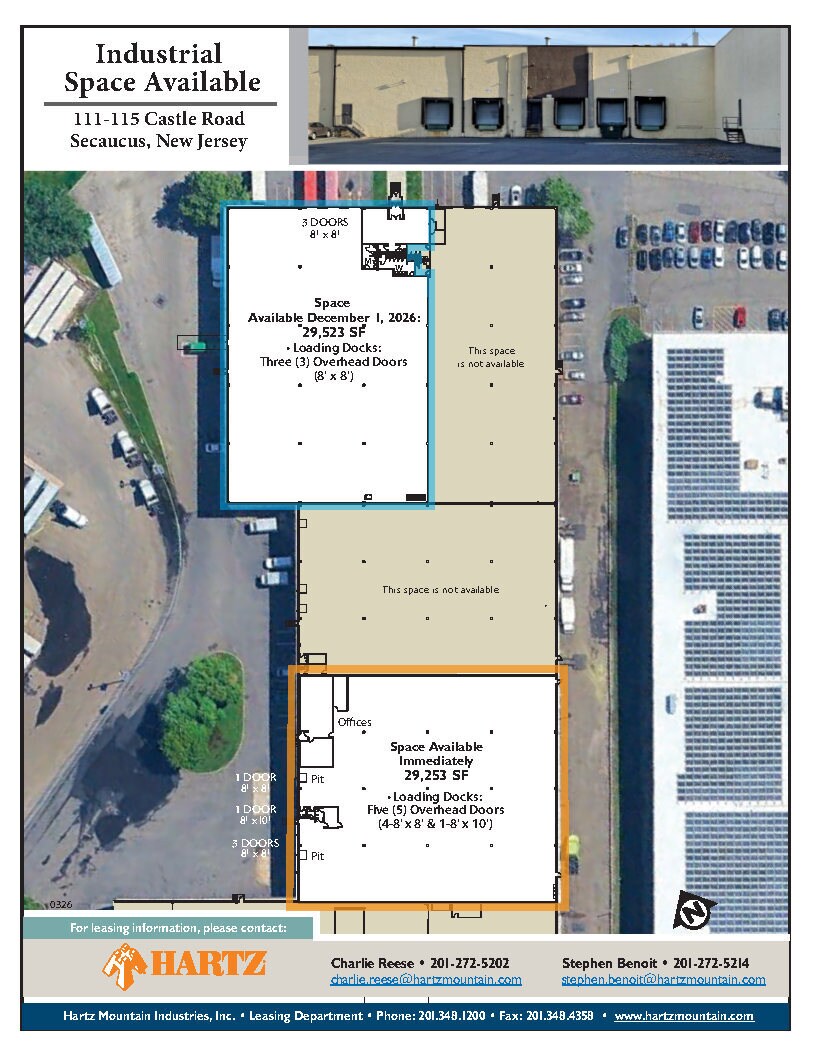 111-115 Castle Rd, Secaucus, NJ à louer Plan d’étage– Image 1 sur 1