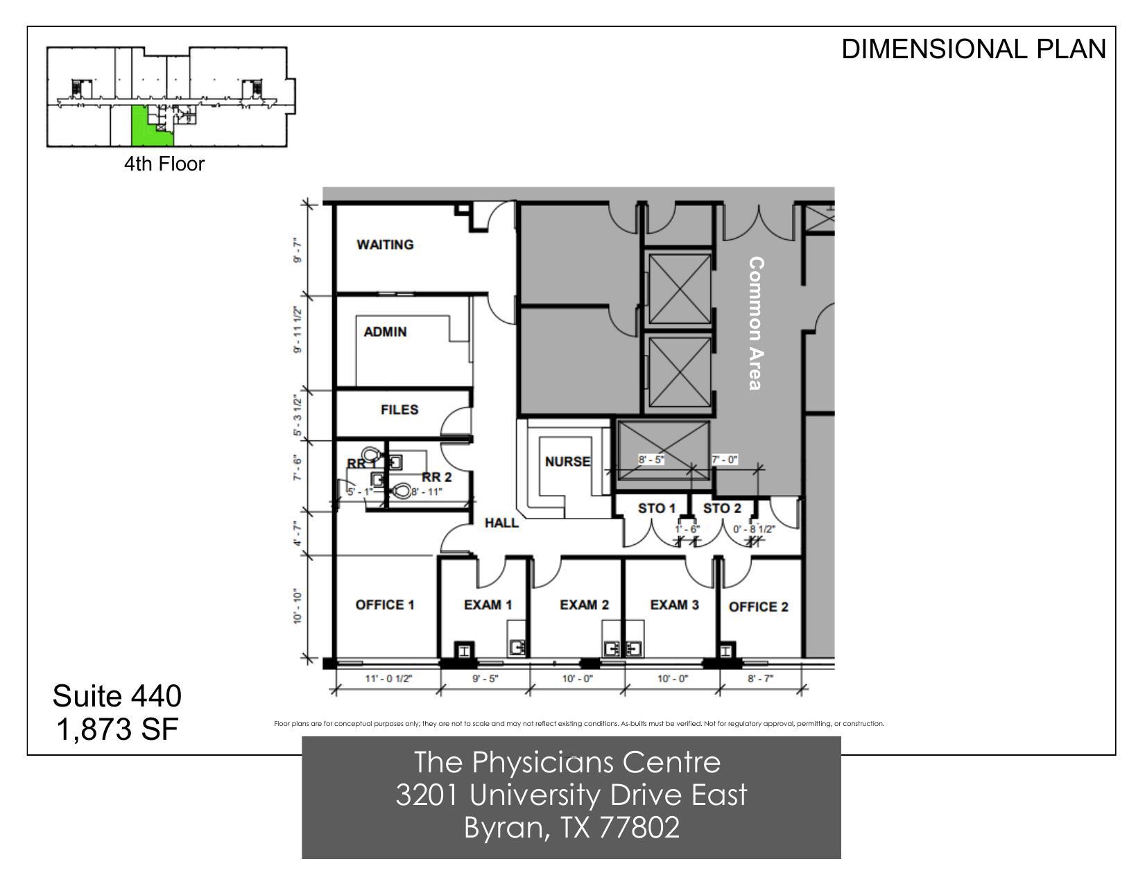 3201 University Dr E, Bryan, TX à louer Plan d’étage– Image 1 sur 6