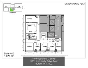 3201 University Dr E, Bryan, TX à louer Plan d’étage– Image 1 sur 6