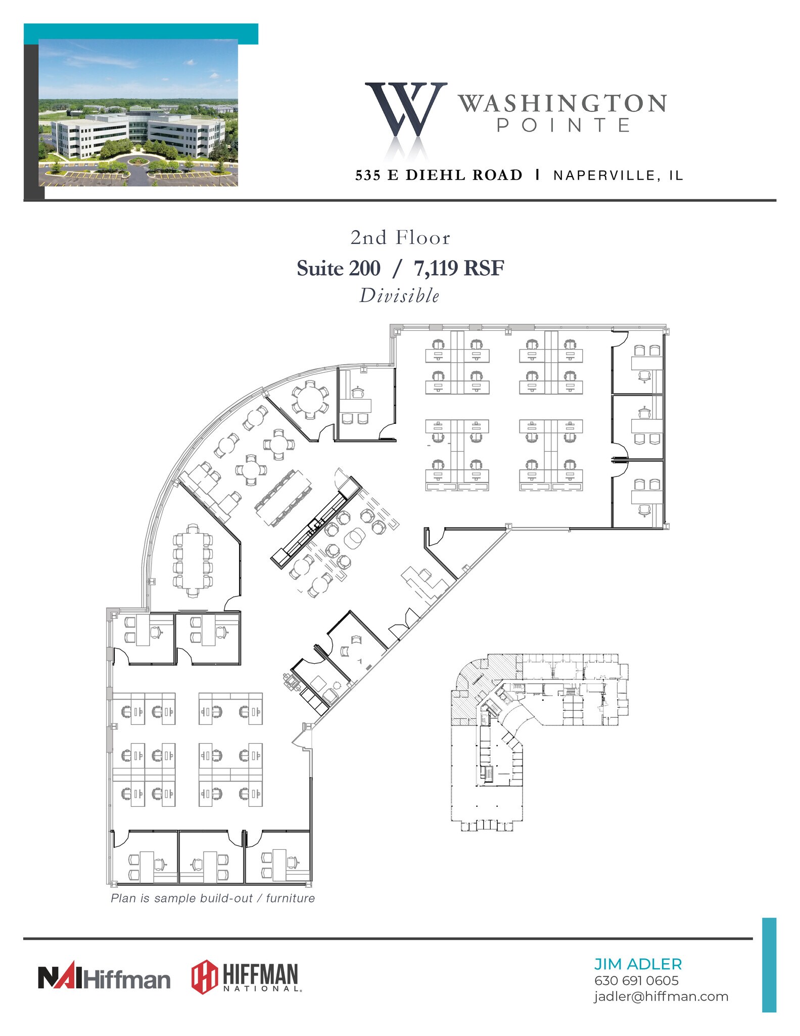 535 E Diehl Rd, Naperville, IL à louer Plan d’étage– Image 1 sur 1