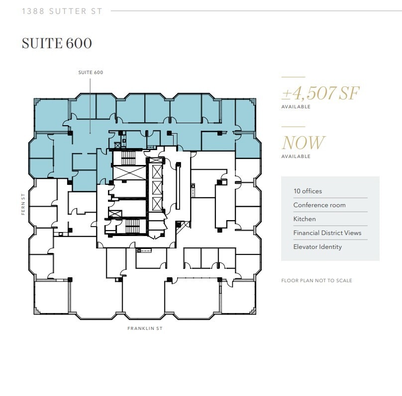 1388 Sutter St, San Francisco, CA à louer Plan d’étage– Image 1 sur 1
